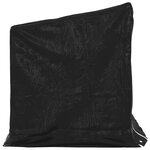 vidaXL Portant de bois de chauffage et housse de pluie acier galvanisé