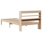 vidaXL Cadre de lit sans matelas 75x190 cm bois de pin massif