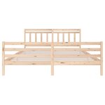 vidaXL Cadre de lit sans matelas bois massif 200x200 cm