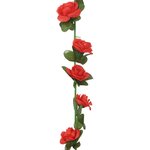 vidaXL Guirlandes de fleurs de Noël 6 Pièces rouge 240 cm