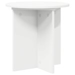 vidaXL Support de Plante 2 pièces Blanc Ø40 x 40 cm Bois d'ingénierie