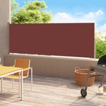 Vidaxl auvent latéral rétractable de patio 220x500 cm marron