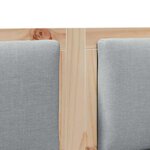 vidaXL Tête de lit Autre Marron 135 cm Bois massif en pin