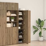 vidaXL Chêne artisan 40 x 42 5 x 185 cm Bois d'ingénierie