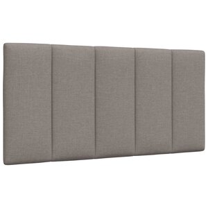 vidaXL Coussin de tête de lit Hanko taupe 100 cm tissu