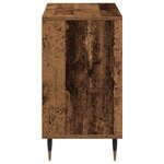 vidaXL Cabinet de salle de bain avec porte Bois Ancien 80 x 33 x 60 cm