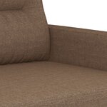 vidaXL Ensemble de canapés 2 Pièces avec coussins marron tissu