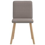 vidaXL Chaises à manger lot de 6 taupe tissu