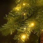 vidaXL Sapin de Noël avec LED 210 cm