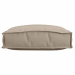 vidaXL Coussin pour assise de palette 4 Pièces Taupe 40 x 40 x 8 cm