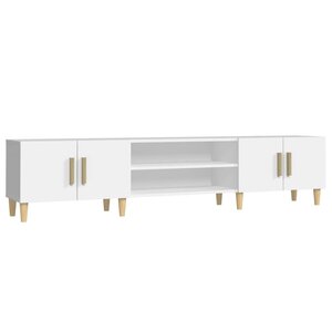 vidaXL Meuble TV Blanc 180x31 5x40 cm Bois d'ingénierie