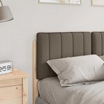 vidaXL Tête de lit capitonnée Marron et Taupe 120 cm Pin massif
