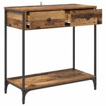 vidaXL Table console Bois Ancien 75 x 34 5 x 75 cm Bois d'ingénierie