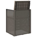 vidaXL Chaises de jardin salle à manger 2 Pièces Gris clair et Taupe PP