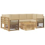 vidaXL Ensemble de canapés d'extérieur 7 pc