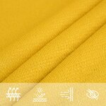 vidaXL Voile d'ombrage 160 g/m² rectangulaire jaune 6x8 m PEHD