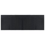 vidaXL Tapis rectangulaire noir 70x200 cm bambou