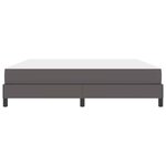 vidaXL Cadre de lit avec matelas Gris 180 x 200 cm tissu