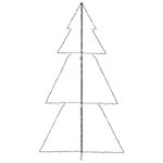 vidaXL Arbre de Noël cône 300 LED d'intérieur/d'extérieur 120x220 cm