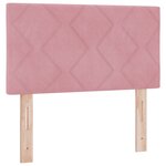 vidaXL Tête de lit LED avec Design de Blocs Diamant Rose 80 cm