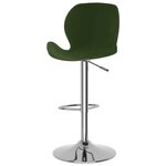 vidaXL Tabourets de bar lot de 2 vert foncé velours