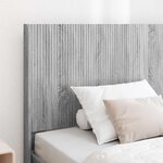 vidaXL Cadre de lit avec rangement et tête de lit Sonoma gris