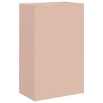 vidaXL Buffet rose 67x39x107 cm acier
