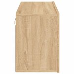 vidaXL Meuble TV mural chêne sonoma 80x30x41 cm