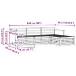 vidaXL Ensemble de canapés d'extérieur 4 pc Naturel