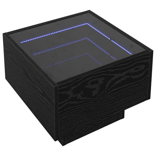 vidaXL Table basse Chêne noir 40 x 40 x 30 cm Bois d'ingénierie