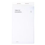 Bloc Maître D'hôtel 50 Feuillets Autocopiants Numérotés En Tripli - Format 8x15 Cm - Blanc - X 50 - Exacompta