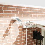 vidaXL Auvent Rétractable Blanc 400 × 350 cm Tissu  Métal