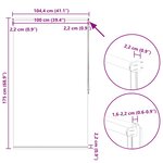 Store enrouleur occultant 100 x 175 cm blanc