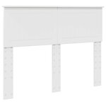 vidaXL Tête de lit Blanc Brillant 135 cm Bois d'ingénierie