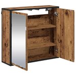 vidaXL Étagère Murale avec étagère Bois ancien 65 x 20 x 60 cm