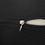 vidaXL Oreiller avec oreiller Réglable Noir 40 x 40 x 11 cm Avec filet