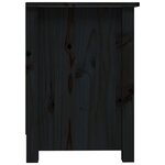 vidaXL Meuble TV Noir 103x36 5x52 cm Bois de pin massif