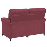 vidaXL Canapé 100  polyester  cadre en métal  MDF  Contreplaqué
