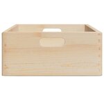 vidaXL Boîte en bois avec poignées 40x30x13 cm bois de pin massif
