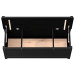 vidaXL Banc Noir 110x41x76 5 cm Bois de pin massif