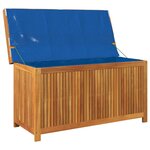 vidaXL Boîte à coussins d'extérieur 113x50x60 5cm bois massif d'acacia
