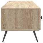 vidaXL Meuble TV Chêne Sonoma 147 x 34 5 x 30 cm Bois d'ingénierie