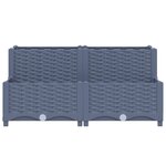 vidaXL Lit surélevé 80x80x38 cm Polypropylène