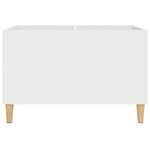 vidaXL Armoire à disques blanc 74 5x38x48 cm bois d'ingénierie