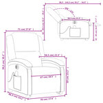 vidaXL Fauteuil inclinable de massage électrique rouge similicuir