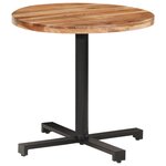 vidaXL Table de bistro Ronde Ø80x75 cm Bois d'acacia massif