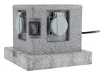 Borne jardin IP44 4 x 16A + 2 interrupteurs câble H07RN-F 3G1 5mm²  4 5mètres - ZENITECH