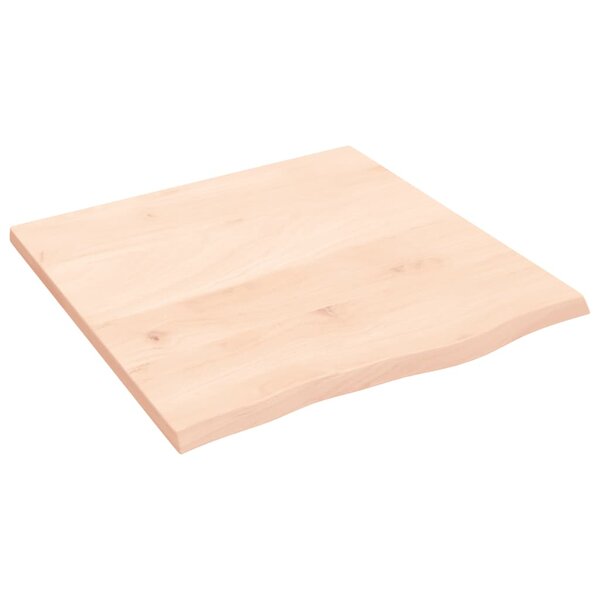 vidaXL Dessus de table 60x60x2 cm bois de chêne massif non traité