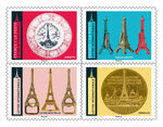 Carnet de 8 timbres - Iconique Tour Eiffel - Lettre Internationale