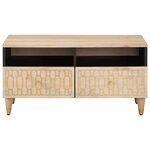vidaXL Table basse 80x54x40 cm bois de manguier massif
